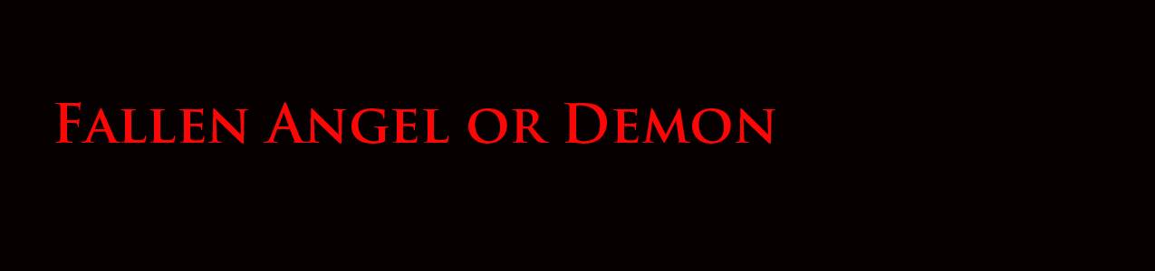 fallen angel or demon